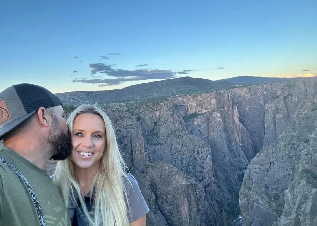Chris and Jenn in the Colorado mountains